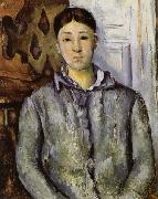 Madame Cezanne in Blue Paul Cezanne